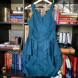 V-neck Peplum dress - French Connection